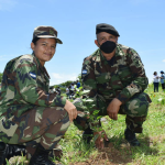 Ejército nicaragüense participó en acto por el Día Internacional del Árbol