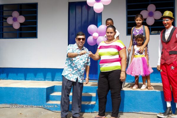 Gobierno Sandinista entrega la vivienda digna número 84 en el barrio Carlos Núñez, distrito 2 de Managua