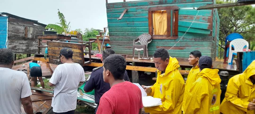 Fuertes lluvias y tornado causan daños en Bilwi, Nicaragua