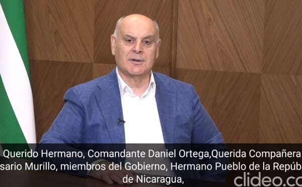 Videomensaje del Presidente de Abjasia al Comandante Daniel y a la Compañera Rosario