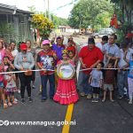 Pobladores del barrio Laureano Mairena inauguran Calles para el Pueblo