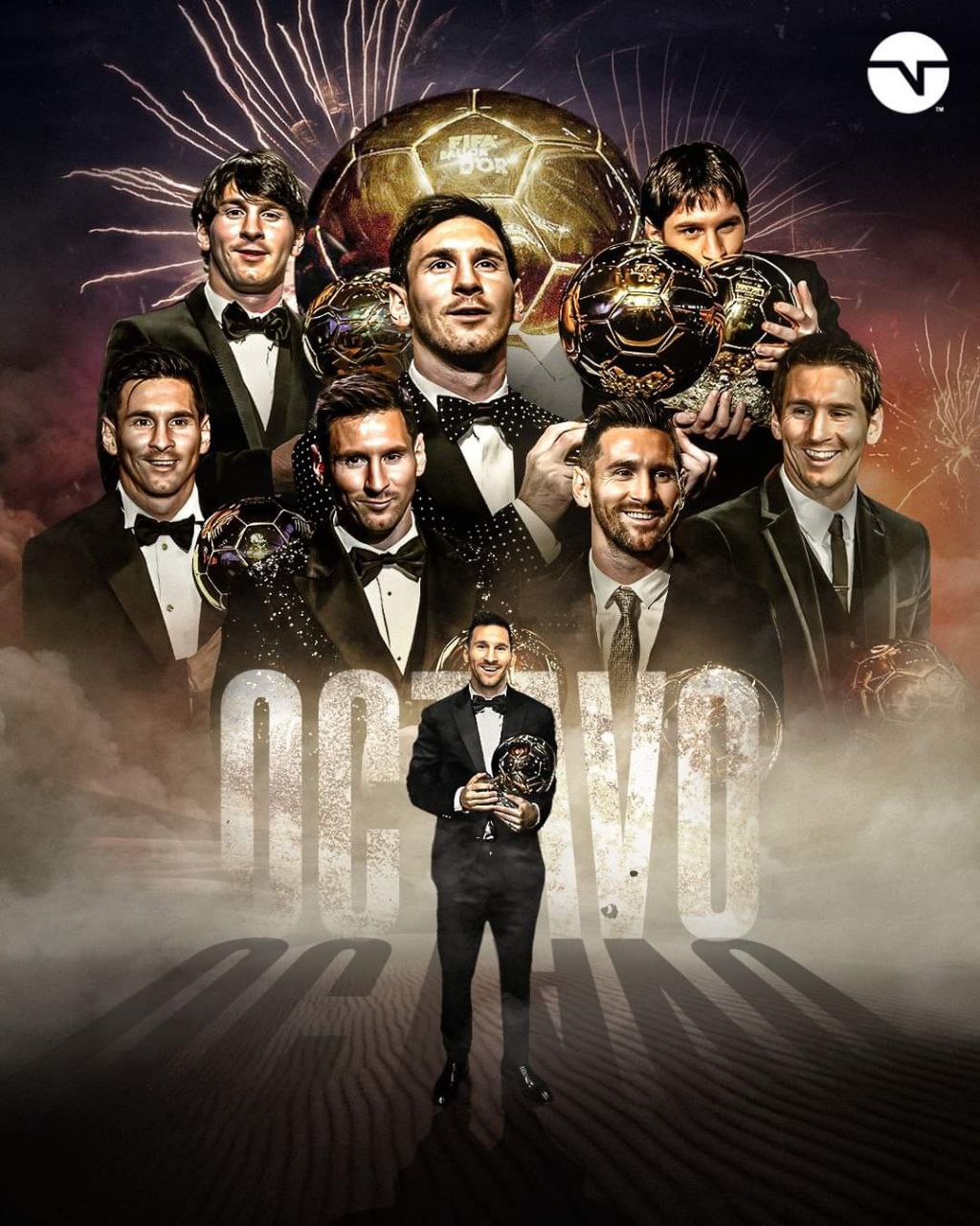 LIONEL MESSI GANÓ SU OCTAVO BALÓN DE ORO