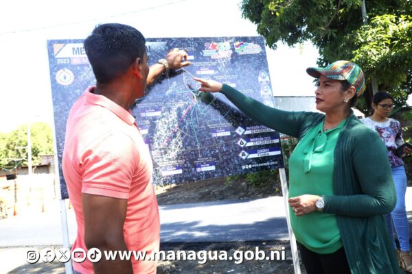Familias del barrio Germán Pomares en Managua serán beneficiadas con calles nuevas.