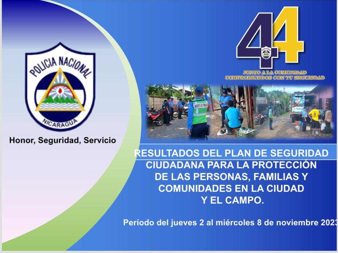 Resultados exitosos en seguridad ciudadana y rural en Nicaragua