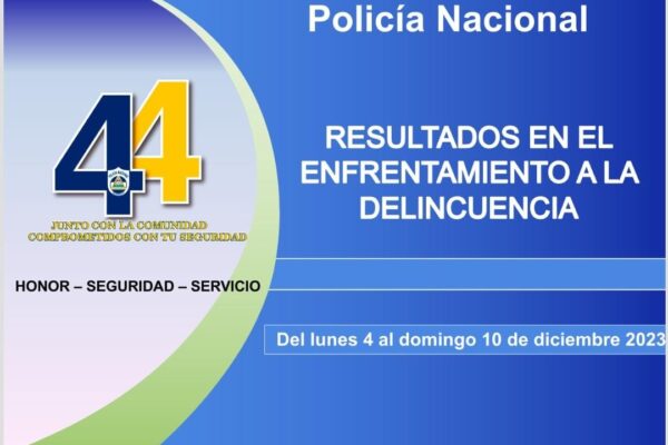 Policía Nacional sigue asegurando la seguridad de las familias nicaragüenses