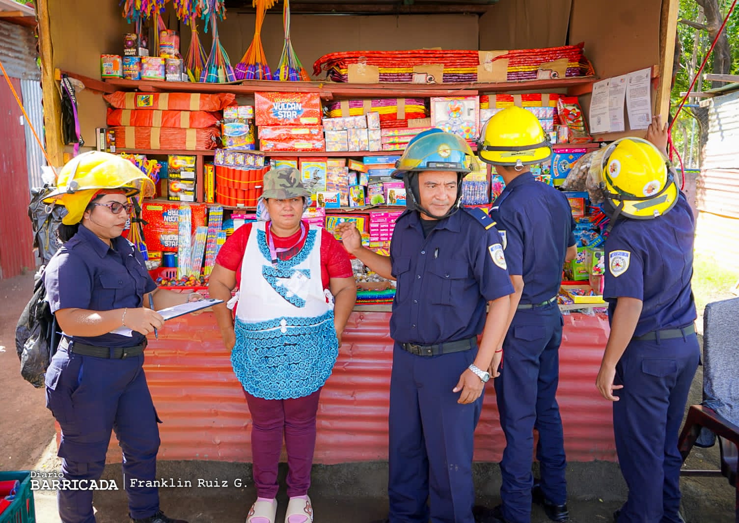 Bomberos realizan inspección de seguridad en tramos de polvora