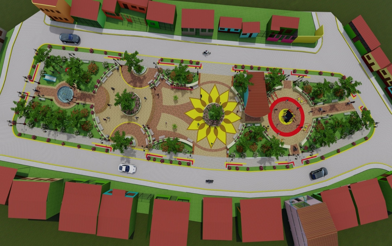 Desarrollo Comunitario: Buen Gobierno y Alcaldía de Nandaime Presentan Proyecto del Parque Comunitario en Reparto Javier Guerra
