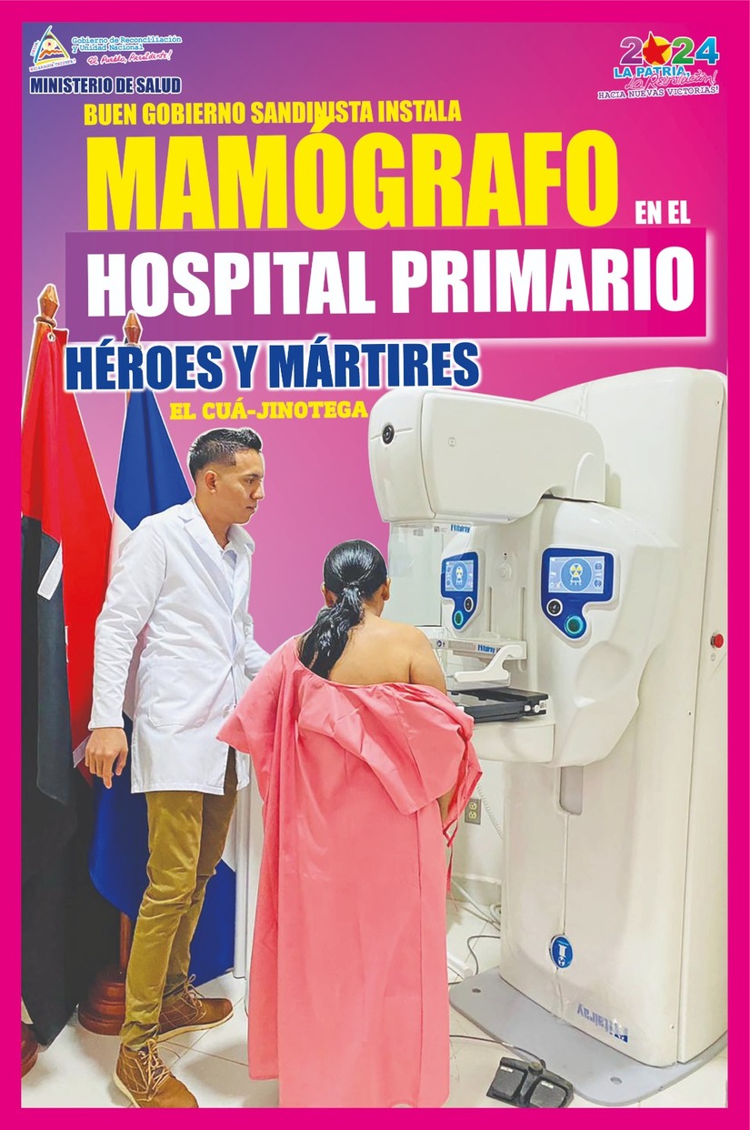 Realizan instalación de mamógrafo en Hospital Primario de El Cuá en Jinotega