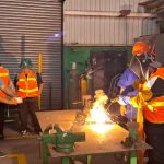 Demostraciones de capacidades y habilidades aprendidas por estudiantes técnicos del sector industrial