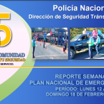 REPORTE SEMANAL PLAN NACIONAL DE EMERGENCIA VIAL PERÍODO: LUNES 12 ALDOMINGO 18 DE FEBRERO 2024