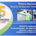 Policía Nacional reportó 14 personas fallecidas por accidentes de tránsito