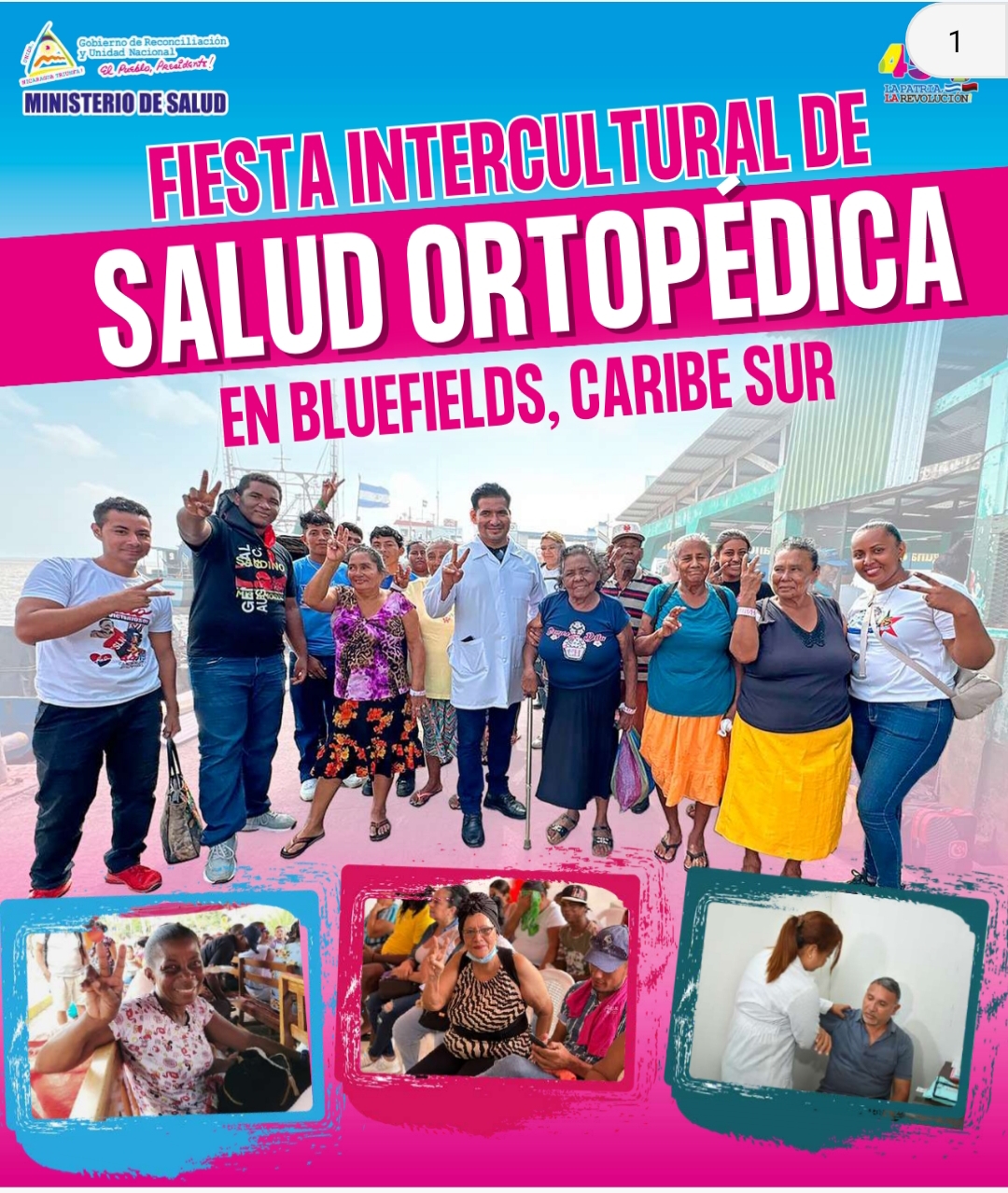 Celebran fiesta intercultural ortopedica en Bluefields