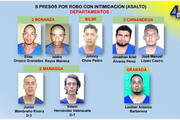 24 delincuentes capturados por delitos de peligrosidad
