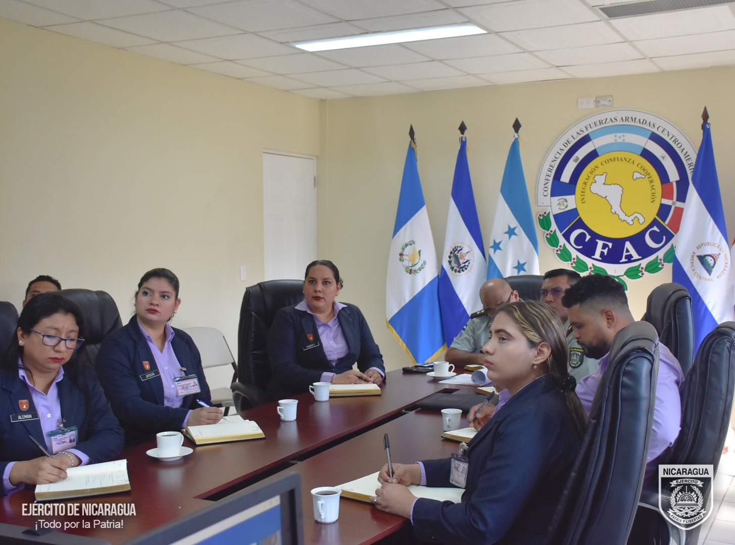 Ejército de Nicaragua Participa en Seminario de la CFAC sobre Medidas de Influencia y Comunicaciones