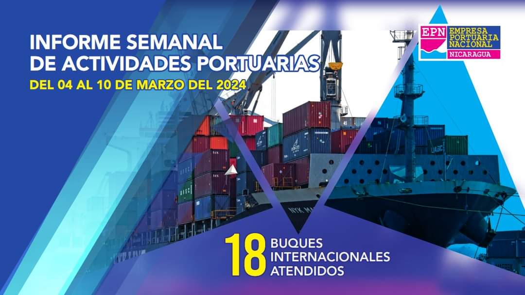 Mayor dinamismo económico en Nicaragua a través de los diferentes Puertos Comerciales, reporta la EPN