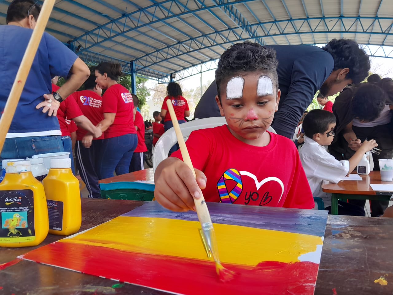 Llega el talento artístico de estudiantes del Centro José Coronel Urtecho a la Escuela Especial Melania Morales