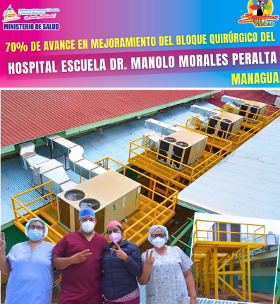 Avances en Salud: Hospital Escuela Doctor Manolo Morales de Managua mejora quirófanos