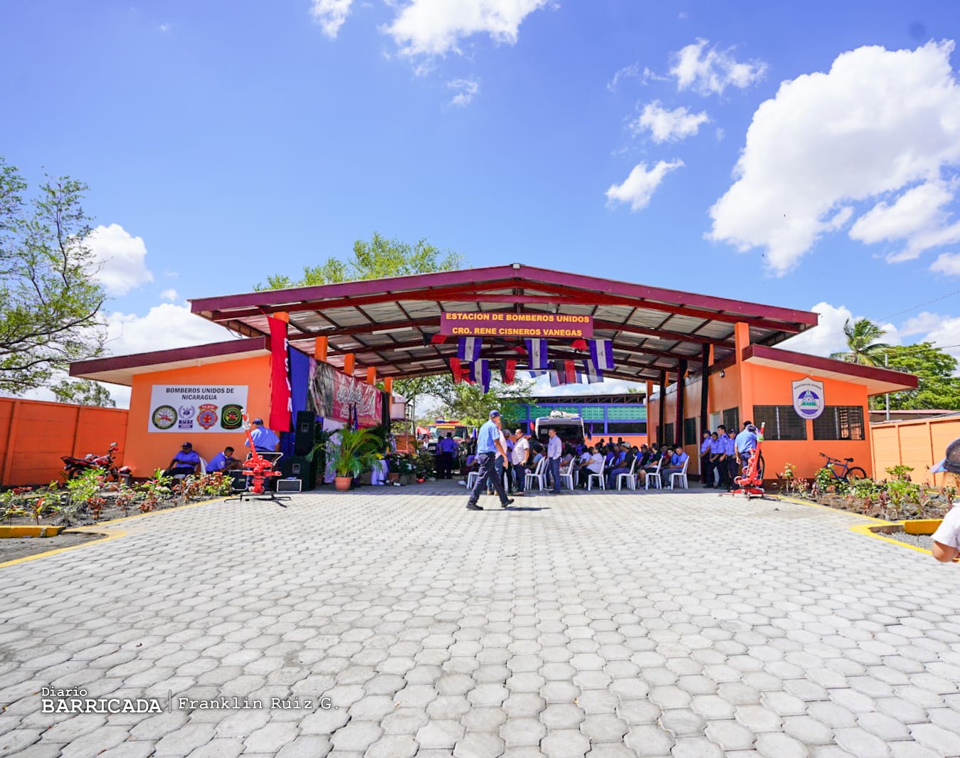 Inauguran estación de bomberos 207 en el barrio Acahualinca de Managua