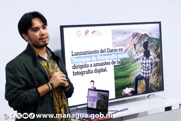Alcaldía de Managua inauguró curso de fotografía móvil en Casa de Cultura y Creatividad