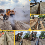 Avanza el saneamiento  de aguas residuales en Ciudad Darío