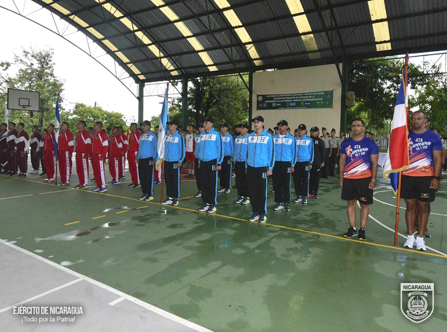 Ejército de Nicaragua clausura exitosa actividad deportiva entre centros de formación de oficiales