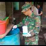 Ejército de Nicaragua participa en jornada de abatización en municipio de El almendro