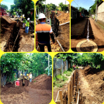 Avanza obras de saneamiento de aguas residuales en la ciudad del el Viejo