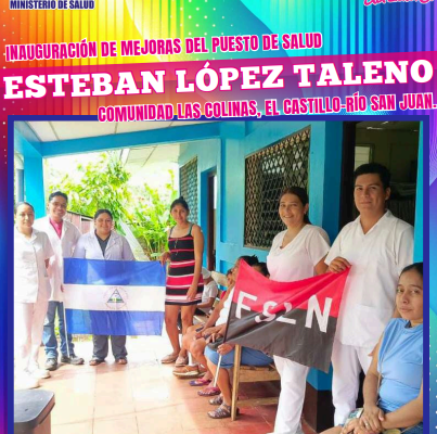 Gobierno de Nicaragua inaugura mejoras de puesto de Salud