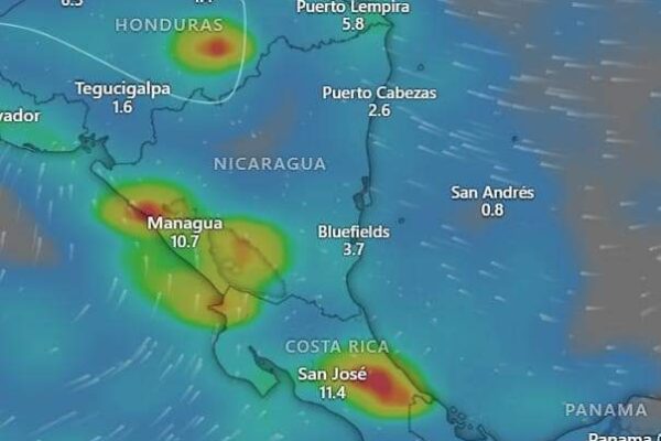 Lluvias y mal tiempo en el Caribe de Nicaragua