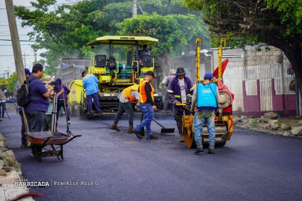 Managua alcanza 41 por ciento de avance en el programa Calles para el Pueblo