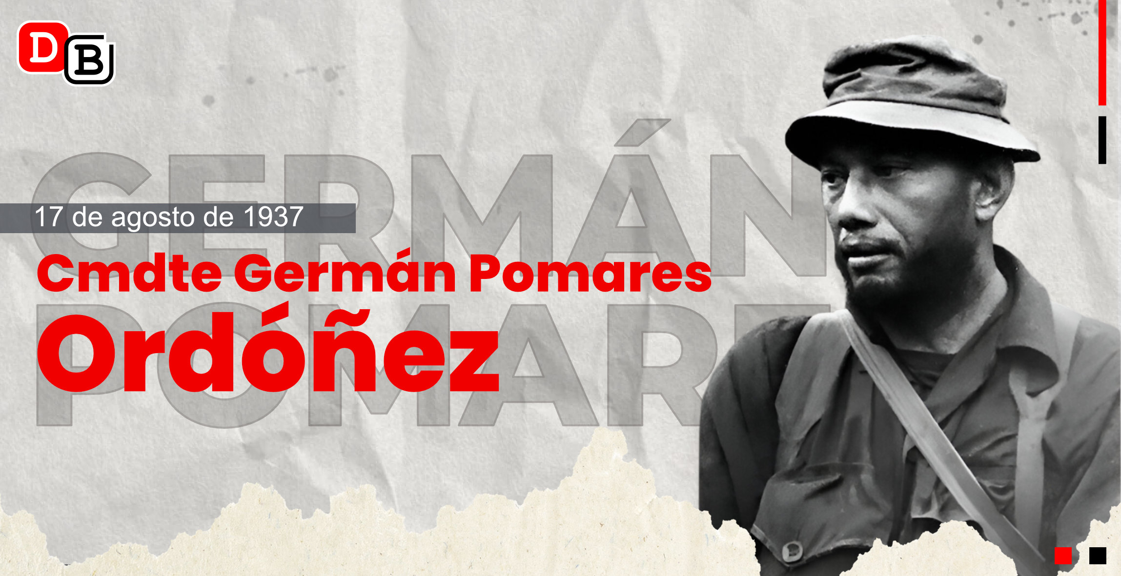 Homenaje al Comandante German Pomares