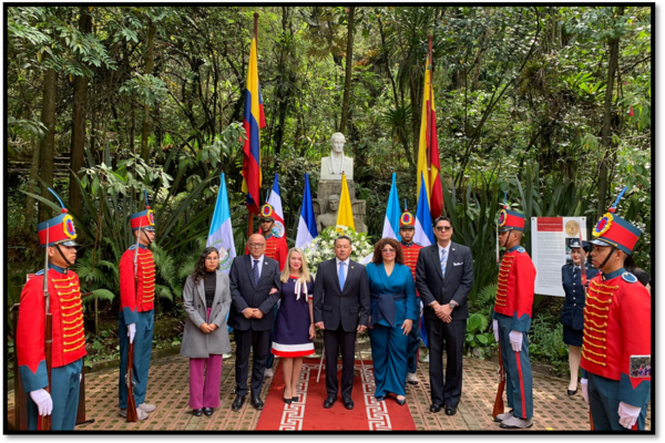 Delegación nicaragüense, Celebra Aniversario de la nuestra Independencia en Colombia