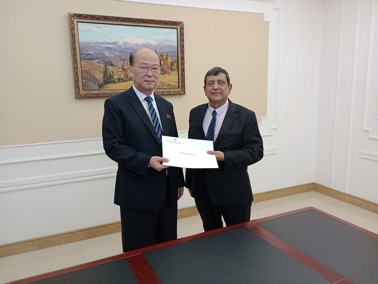 Gobierno de Nicaragua presentó el saludo, al Hermano Presidente Kim Jong Un, en ocasión del 76 Aniversario de la Fundación de la RPDC
