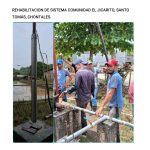 Rehabilitan sistema de bombeo de agua en la Comunidad El Jicarito