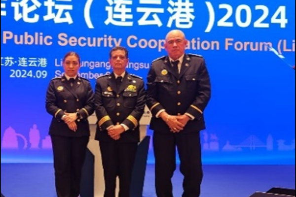 Comisionado Francisco Javier Díaz, participa en Foro de Cooperación Global de Seguridad Pública Lianyungang, República Popular China