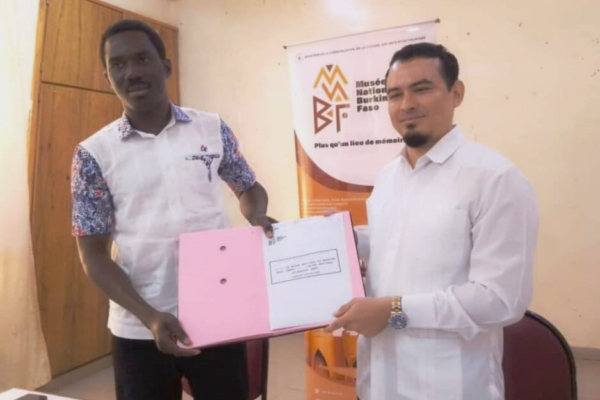 Delegación Nicaragüense, Firma Acuerdo con el Museo Nacional de Burkina Faso