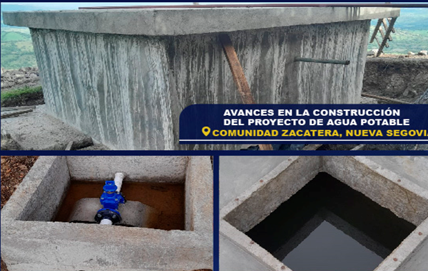 Zacatera, Wiwili de Nueva Segovia, recibe suministro de agua potable