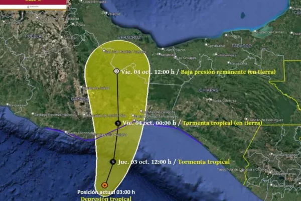 Emiten alerta por ciclón tropical en el Pacífico mexicano