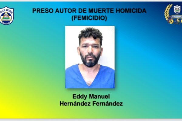 Femicidio en Tipitapa: Policía captura al responsable en tiempo récord