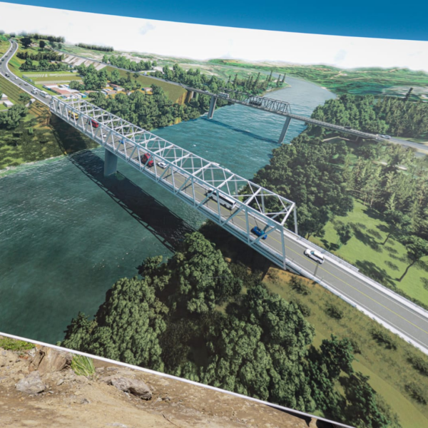 Foto de Galería Fotográfica del inicio de la construcción del puente Mulukuku en la Región Autónoma de la Costa Caribe Norte