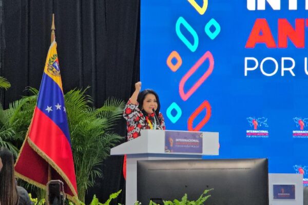 Instalación del Congreso Internacional Antifascista por un Nuevo Mundo en Caracas 