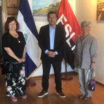 Embajada de Nicaragua en Chile recibe visita de Carlota Espina, Presidenta del Centro de Extensión e Investigación Luis Emilio Recabarren