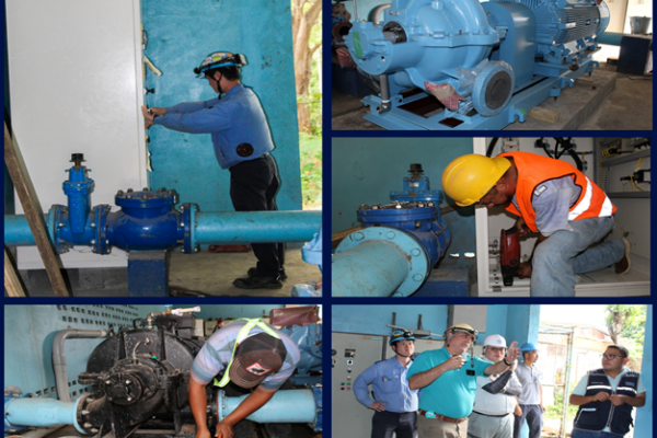 ENACAL mejora capacidad de rebombeo en zonas de Managua