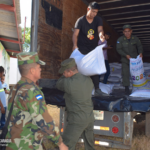 Ejército de Nicaragua lleva a cabo descargue de merienda escolar en Estelí