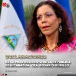 Declaraciones de la Vicepresidenta Rosario Murillo – 22 de enero