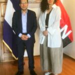 Catalina Valenzuela visita a delegación nicaragüense en Chile