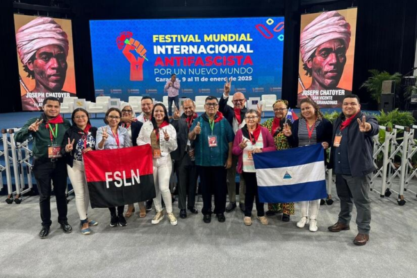 Concluye la participación de la delegación nicaragüense en el Festival Mundial Antifascista en Venezuela