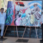 Pintor italiano dona réplica de “Historia de las Hormigas” al Instituto de la Cultura, Pueblos y Juventudes de Nicaragua