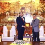 Embajador de Nicaragua sostiene encuentro con Presidente del Comité Popular de Hanói, Vietnam