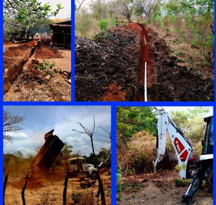Nuevo sistema de agua potable alcanza 75% de avance en comunidad de Comalapa